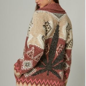 Lucky Brand Multicolor Patterned Cardigan